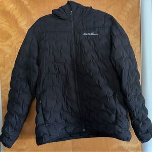 Men’s Eddie Bauer First Ascent Microtherm Packable Hooded Down 800 Jacket Size L